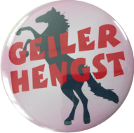 Bräutigam - Geiler Hengst Badge pink